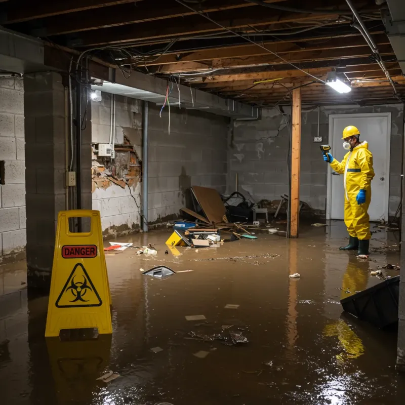 Flooded Basement Electrical Hazard in Appalachia, VA Property